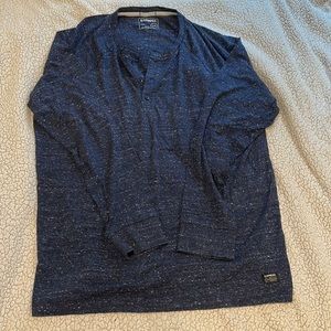 Express Men’s Navy Blue Long Sleeve Tee